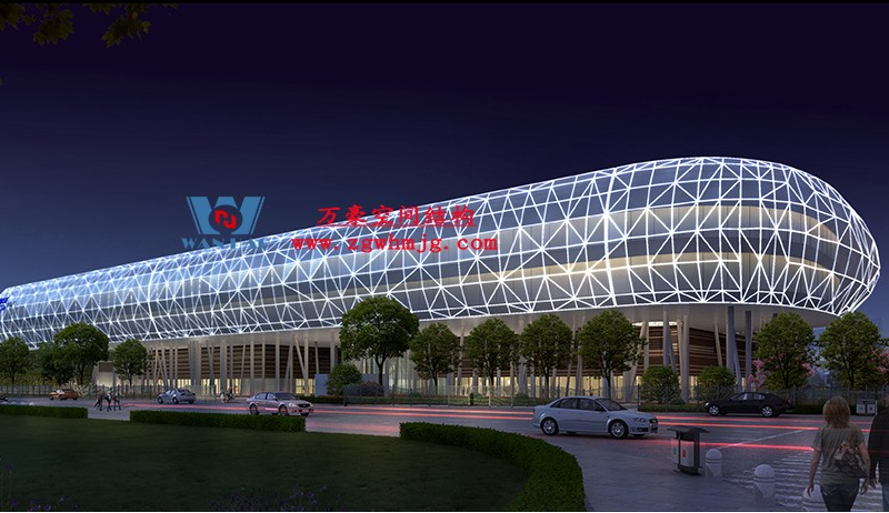 菲仕電機(jī)外立面PTFE網(wǎng)格膜結(jié)構(gòu)